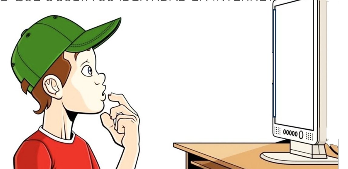 Un chico con gorra mirando pensativo una computadora